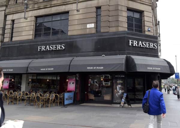 House of Fraser is in trouble and plans to close its Princes St shop. Picture: Lisa Ferguson