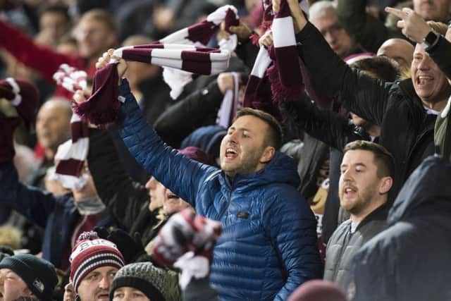 Hearts fans have enjoyed their team's strong start to the season. Picture: SNS