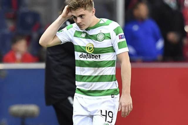 One Austrian outlet described James Forrest's red card as harsh (Photo: AP)