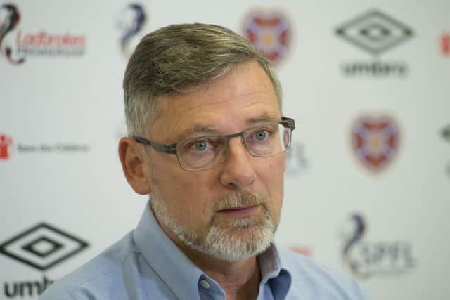 Hearts manager Craig Levein. Pic: SNS