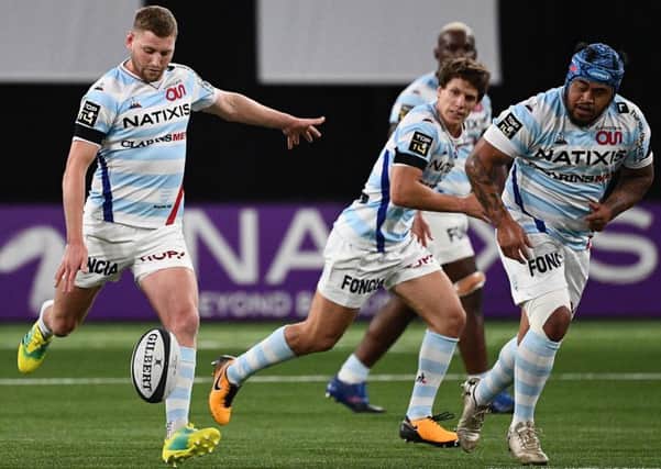 Scotland stand-off Finn Russell, left, has impressed for Racing. Picture: Franck Fife/AFP/Getty Images)