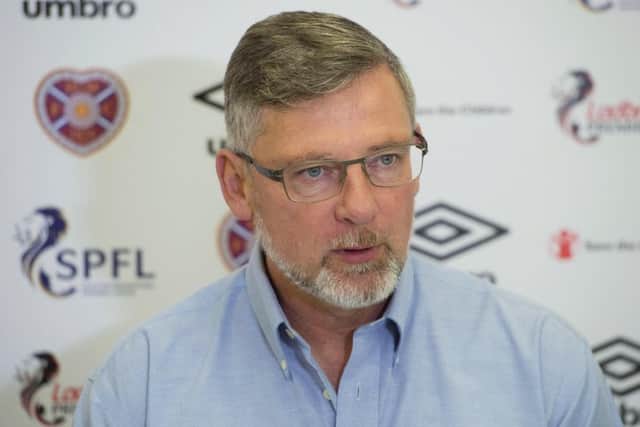Hearts manager Craig Levein. Pic: SNS