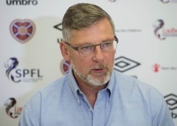 Hearts manager Craig Levein. Pic: SNS