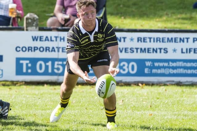 Murdo McAndrew in action for Melrose. Pic: SNS/SRU