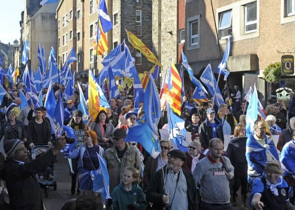 An independence march in Edinburgh earlier this month. Picture: Neil Hanna Photography
/TSPL