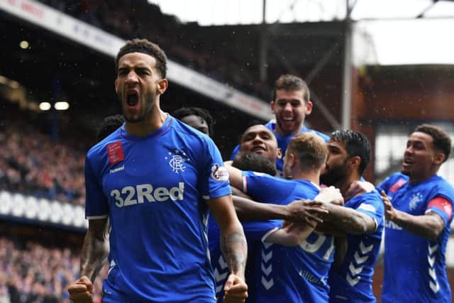 Three goals in less than 30 first half minutes secured a vital win for Rangers. Picture: SNS Group