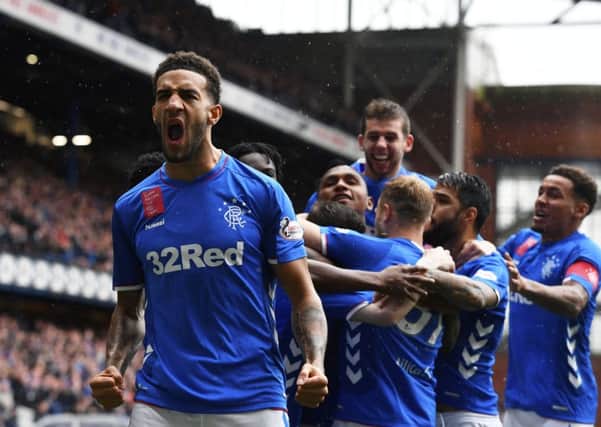 Three goals in less than 30 first half minutes secured a vital win for Rangers. Picture: SNS Group