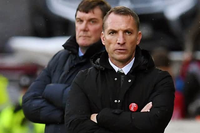 Celtic manager Brendan Rodgers looks on as his side beat St Johnstone. Picture: SNS