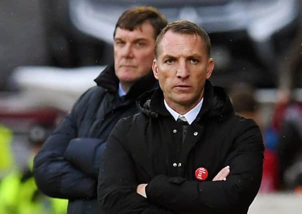 Celtic manager Brendan Rodgers looks on as his side beat St Johnstone. Picture: SNS
