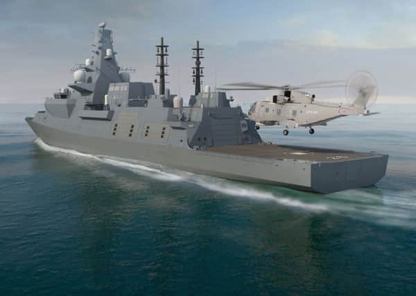 Many of the Royal navy's new Frigates are built on the Clyda. Picture: MoD