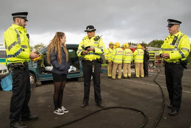 Multi Agency exercise at Rothesay Joint Campus on October 2. Photo credit:  the Bute Photographical Society.