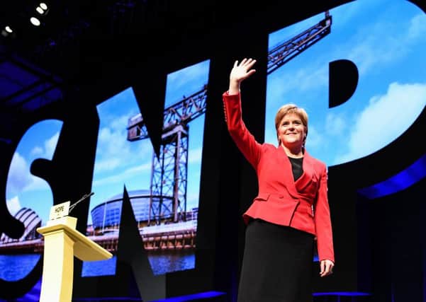 GLASGOW, SCOTLAND - OCTOBER 07:  First Minister of Scotland Nicola Sturgeon attends the 84th annual SNP conference. Picture: Jeff J Mitchell/Getty Images.