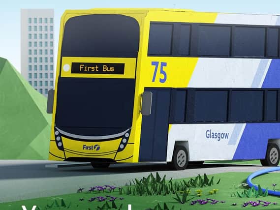 The first 75 buses will be running in time for the launch of the low emission zone in January. Picture: First Glasgow