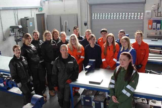 Forth Valley College hopes its record intake of female engineering apprentices will inspire more women to join the sector. Picture: Contributed