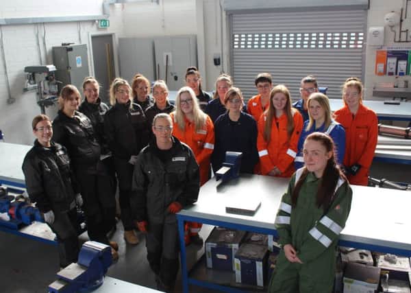 Forth Valley College hopes its record intake of female engineering apprentices will inspire more women to join the sector. Picture: Contributed