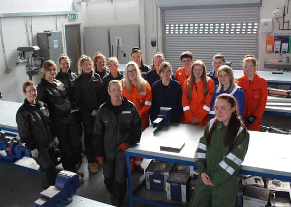 Forth Valley College hopes its record intake of female engineering apprentices will inspire more women to join the sector. Picture: Contributed