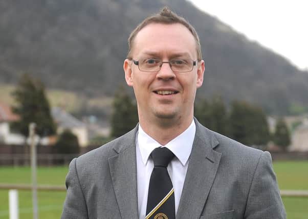 Myles Allan when he was announced as Burntisland manager