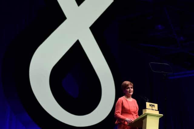 FM Nicola Sturgeon gives key note speach at SNP conference in Glasgow

Sturgeon speech to SNP conference. Picture: John Devlin/TSPL
