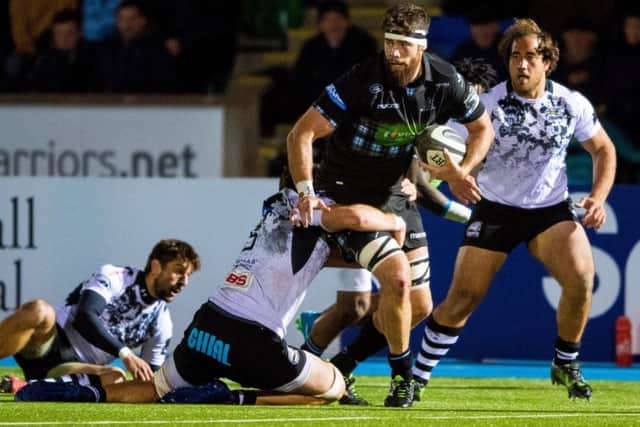 Zebre in action against Glasgow Warriors on Friday. Picture: SNS