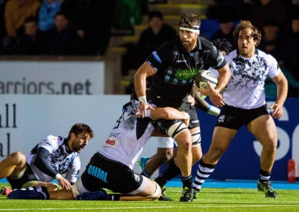 Zebre in action against Glasgow Warriors on Friday. Picture: SNS