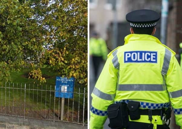 Emergency services were called to the scene at Tranent Church Hall on Tuesday evening.
