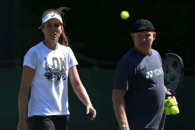 Johanna Konta has split with coach Michael Joyce. Picture: Nigel French/PA Wire