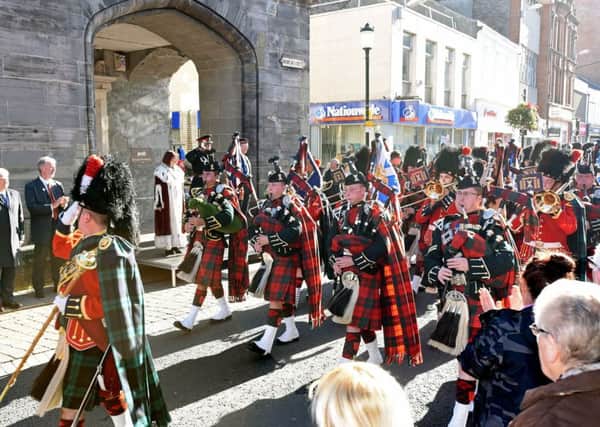 2 SCOTS took to the streets of Ayr today  for a parade to mark their homecoming.