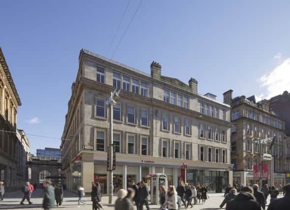The largest investment deal of the quarter was Pontegadeas off-market acquisition of 78-90 Buchanan Street in Glasgow. Picture: Contributed