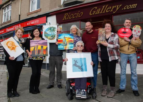 Dalkeith Arts will hold their annual exhibition later this month so they gathered with their work at The Riccio Gallery for a promo pic 08/10/18