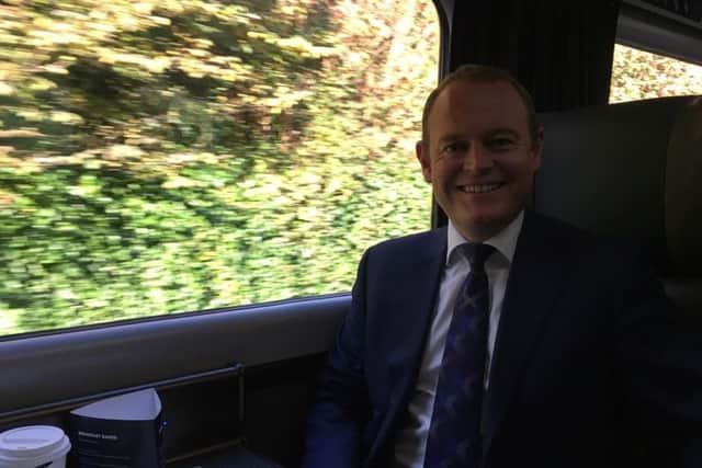 Alex Hynes, ScotRail Alliance Managing Director, said he was 'proud' to get the new train into service although said the project had been "challenging" given delays to the refurbishment.