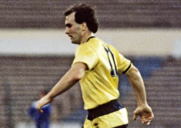 Eamon Bannon during Scotland's 1-0 win over Israel in Tel Aviv in 1986