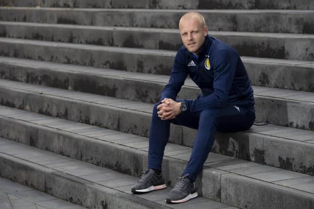 Steven Naismith relaxes ahead of Scotland's Nations League clash against Israel.