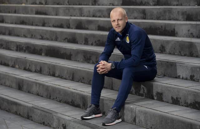 Steven Naismith relaxes ahead of Scotland's Nations League clash against Israel.