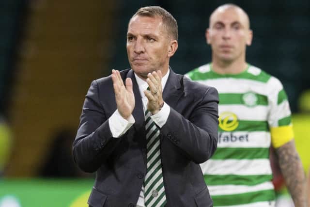 Scott Brown is amazed that more clubs haven't come in for Brendan Rodgers. Picture: SNS Group