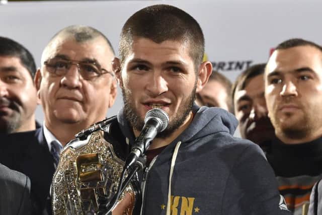 UFC lightweight champion Khabib Nurmagomedov of Russia. Picture: Vasily Maximov/AFP/Getty Images