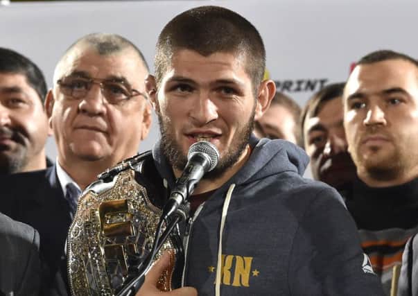 UFC lightweight champion Khabib Nurmagomedov of Russia. Picture: Vasily Maximov/AFP/Getty Images