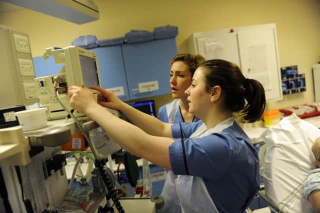 Medical staff at Edinburgh Royal Infirmarys A&E department (Picture: Greg Macvean)