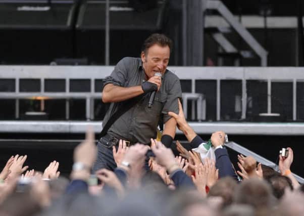 Bruce Springsteen, who grew up in a town first settled by Scottish Covenanters, and the E Street Band play Hampden (Picture: Robert Perry)