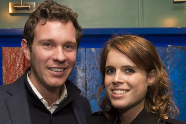 Princess Eugenie and husband Jack Brooksbank. Picture: David Mirzoeff/PA Wire