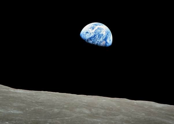 Planet Earth seen from the Moon