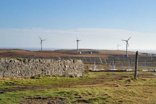 The three windturbines will be supported by solar panels and massive battery packs. PIC: Contributed.
