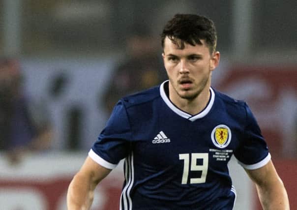 Celtic midfielder Lewis Morgan scored inside 60 seconds but Scot Gemmill's side lost 3-1 to Ukraine. File picture: SNS Group
