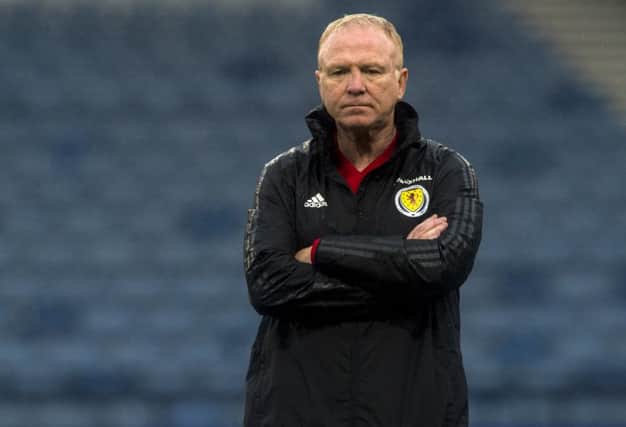 Alex McLeish has much to ponder tactically with Scotland. Pic: SNS