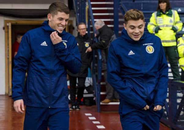 Ryan Christie, left, has been called into the Scotland squad. Pic: SNS