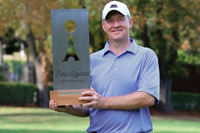 Gary Orr enjoys his Paris victory. Picture: