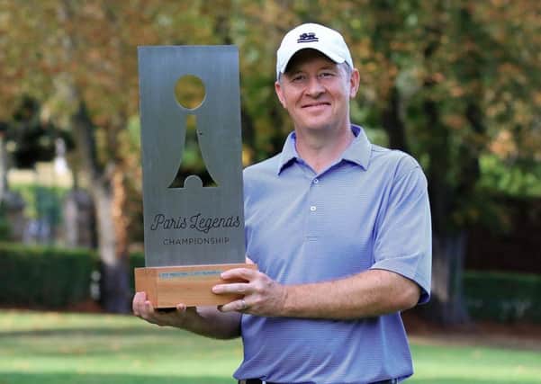 Gary Orr enjoys his Paris victory. Picture: