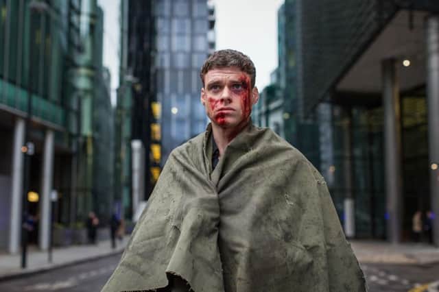 Richard Madden in character as David Budd in Bodyguard. Picture: PA/BBC