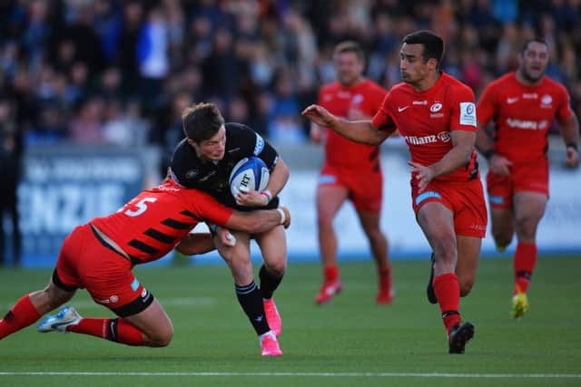 It was a hard fought encounter at Scotsoun (Photo by Mark Runnacles/Getty Images)