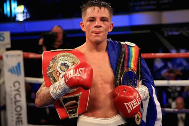 Lee McGregor with his Commonwealth bantamweight belt. Picture: Getty