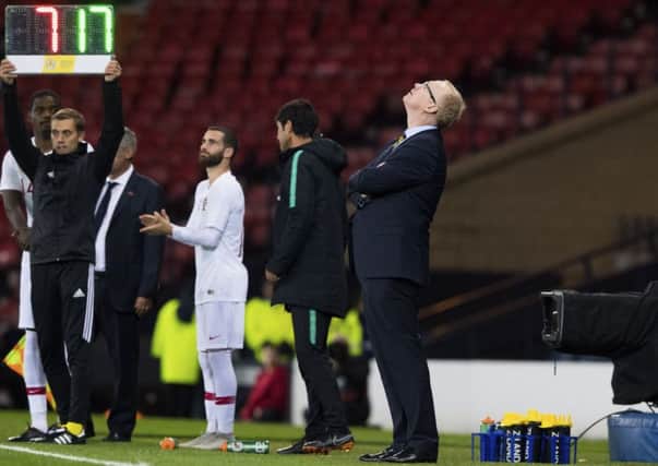 Scotland boss Alex McLeish was left looking for inspiration. Picture: SNS